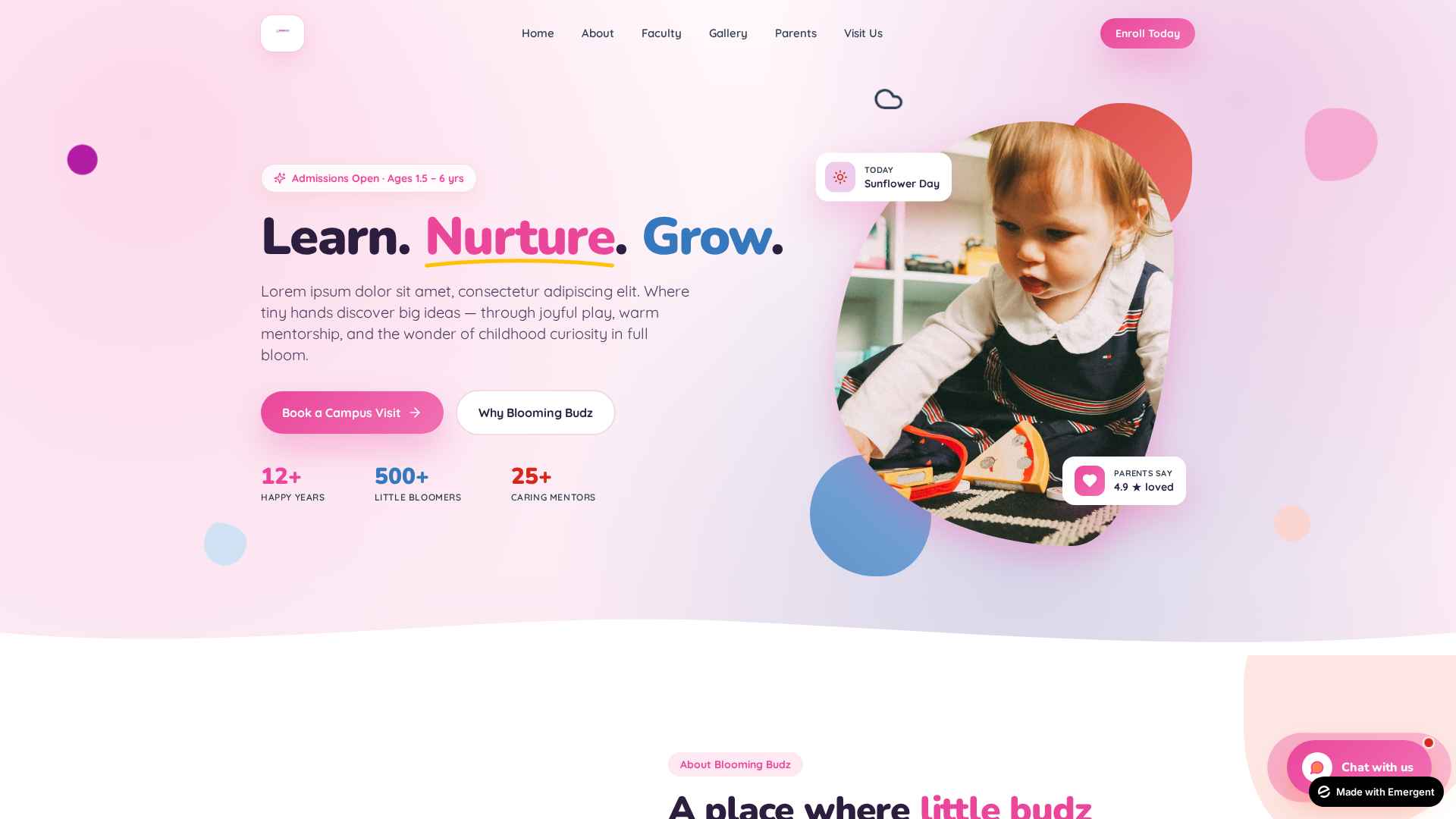Lower KG children learning at Blooming Budzz Preschool Mumbai